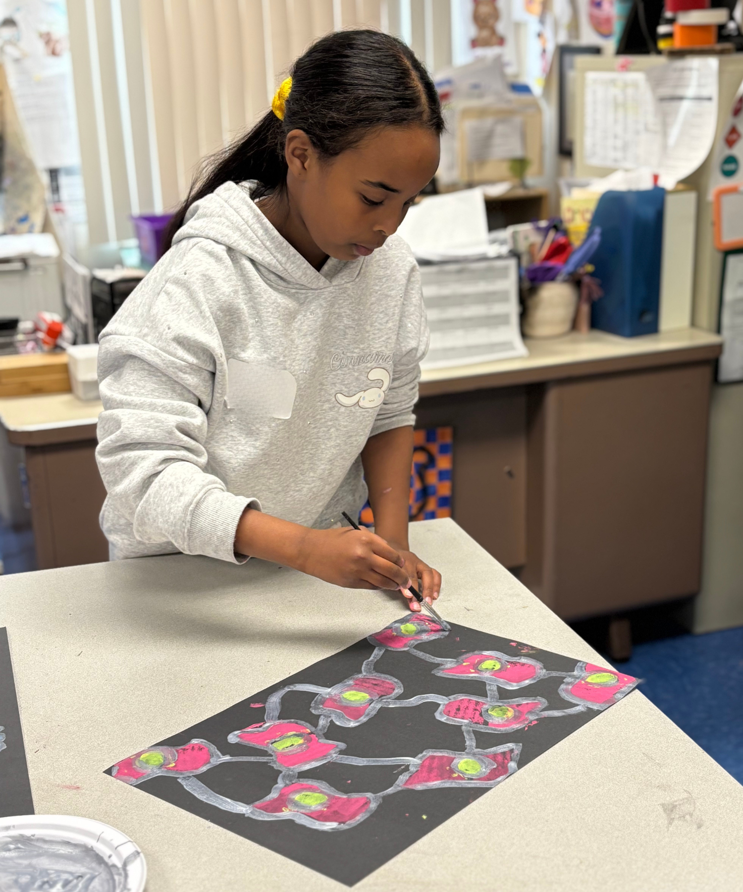 Art Student Painting Fall 2025