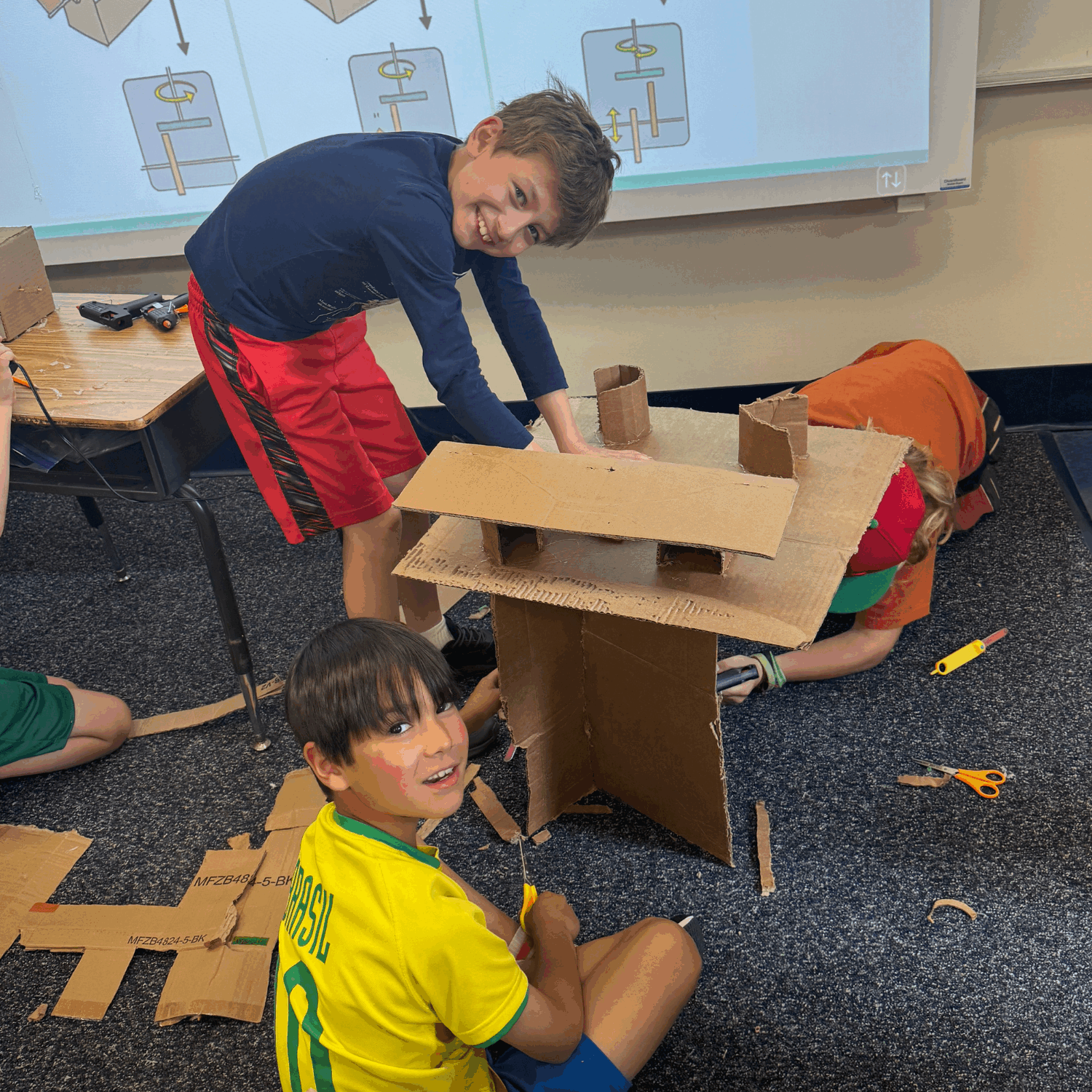 cardboard crank making YES summer '25