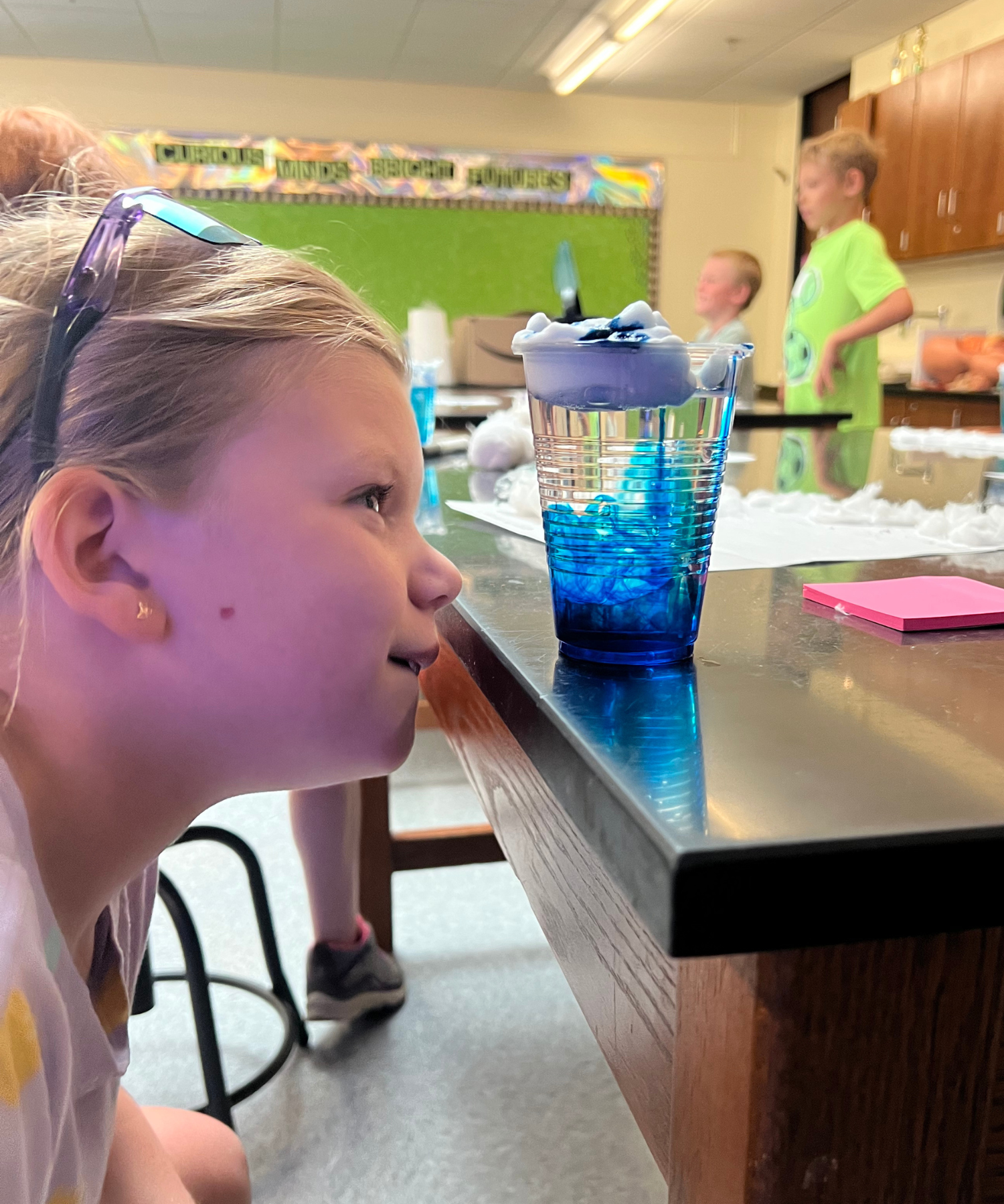 girl wondering in lab YES summer '25