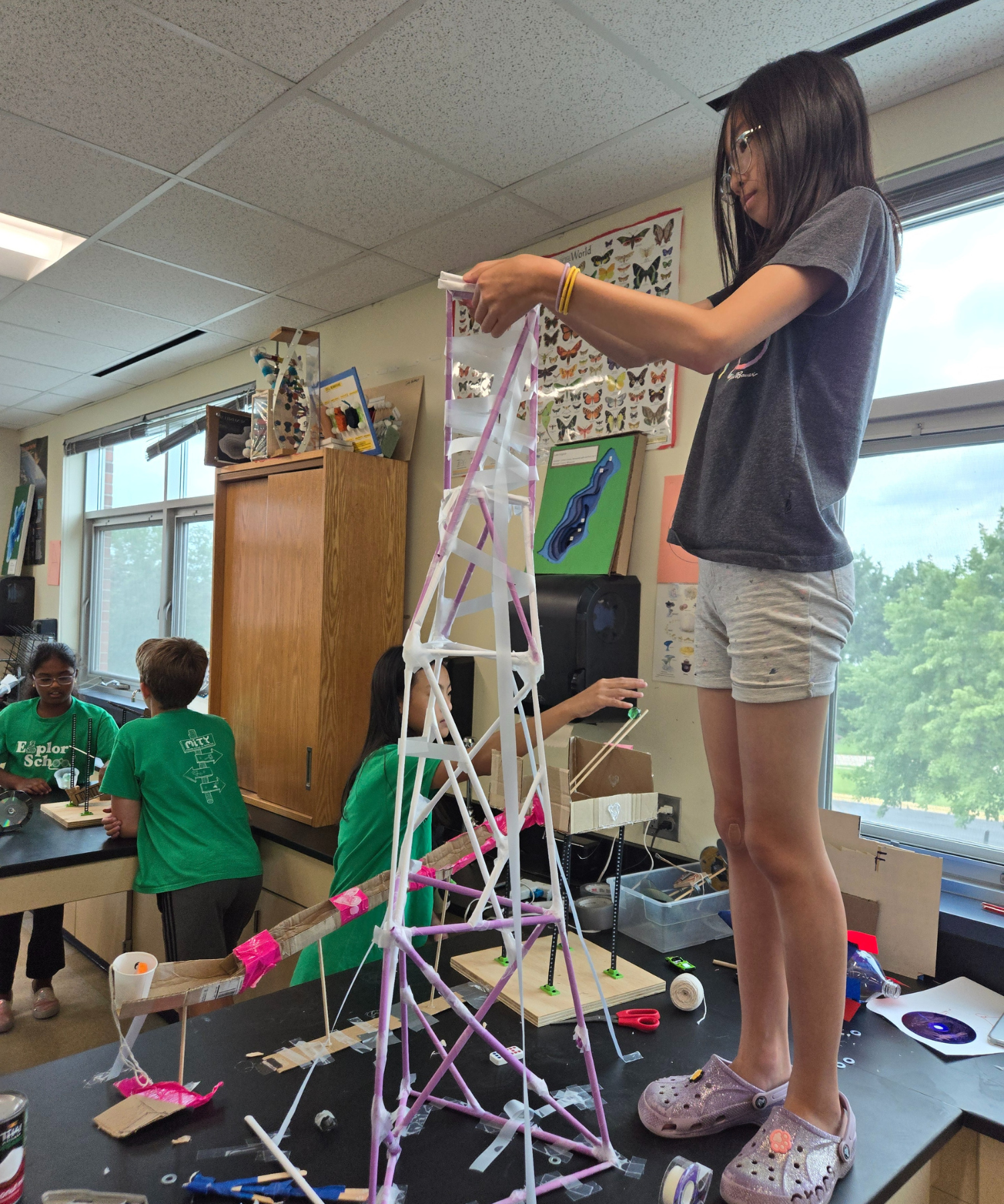 straw tower